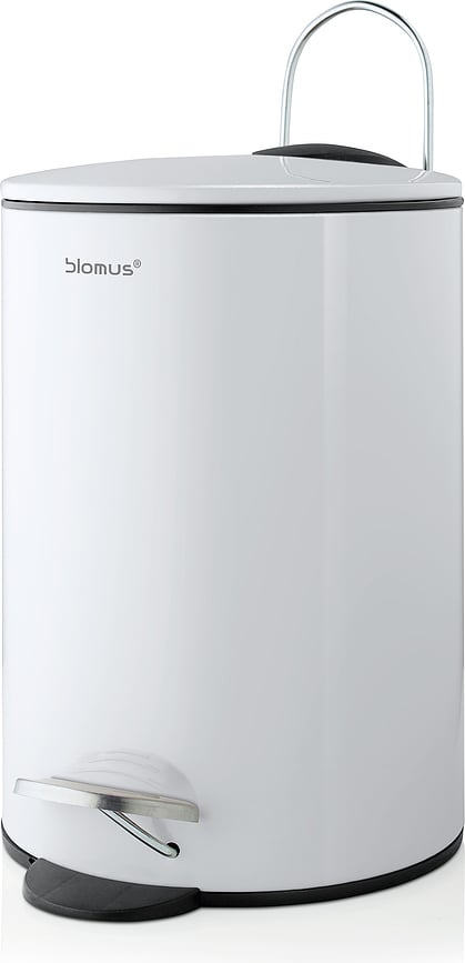 Cubo de basura Tubo, blanco