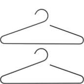Curl Clothes hangers steel gray 2 pcs