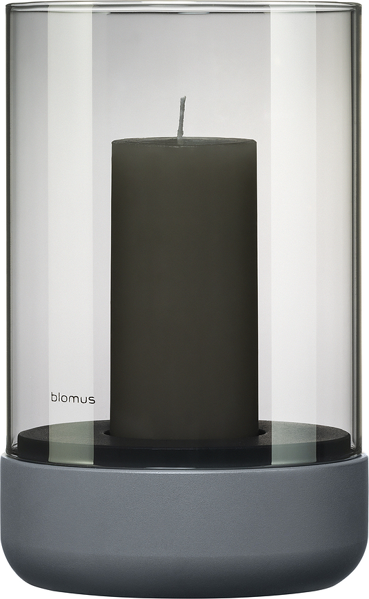 Farol Calma, 20 cm, gris acero