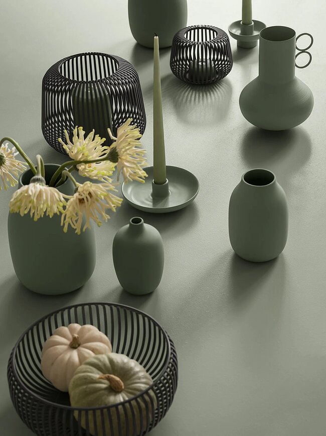 Farol Lito, 17 cm, verde agave