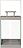 Finca Latern 36 cm steel gray