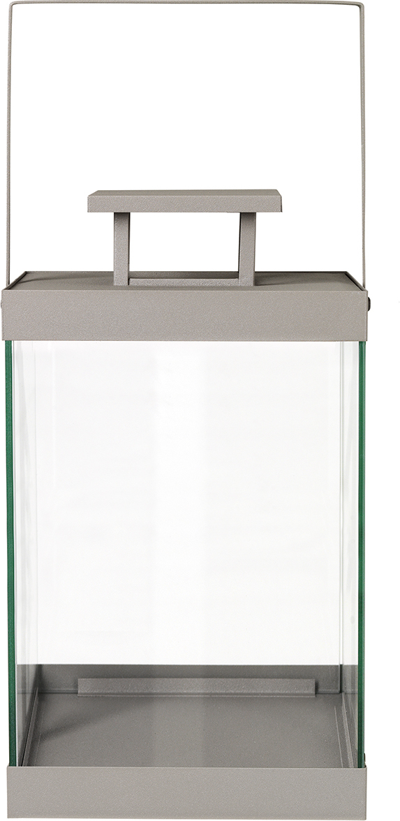 Finca Laterne 36 cm steel gray