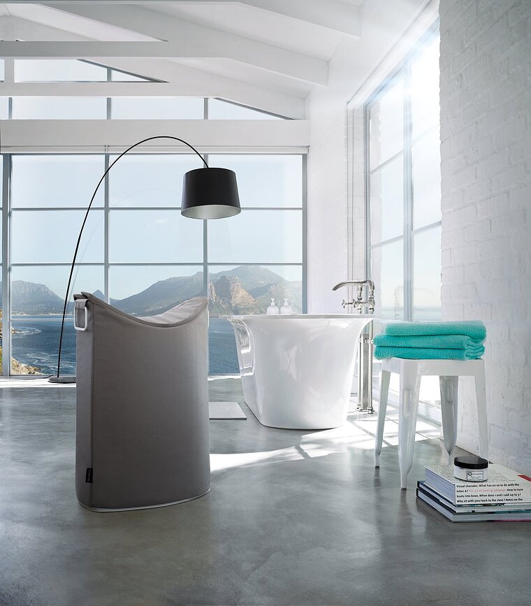 Frisco Koš za perilo, črn