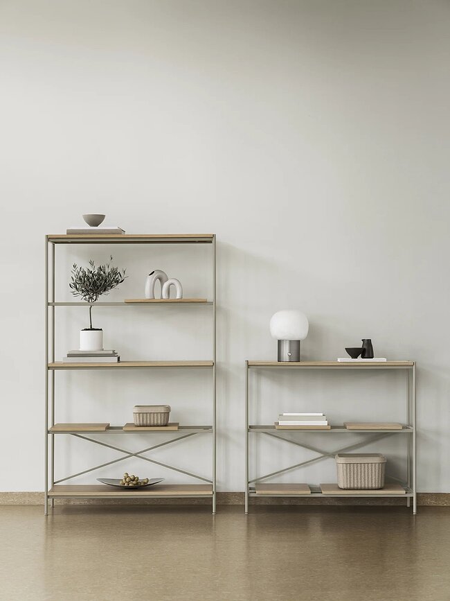 Misa Decorativa de metal quemado Ondea, plana, tamaño S