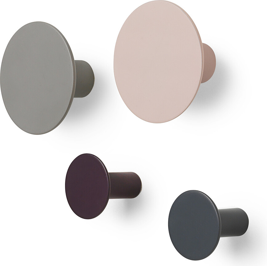 Ganchos de pared Ponto, colores surtidos, 4 unidades