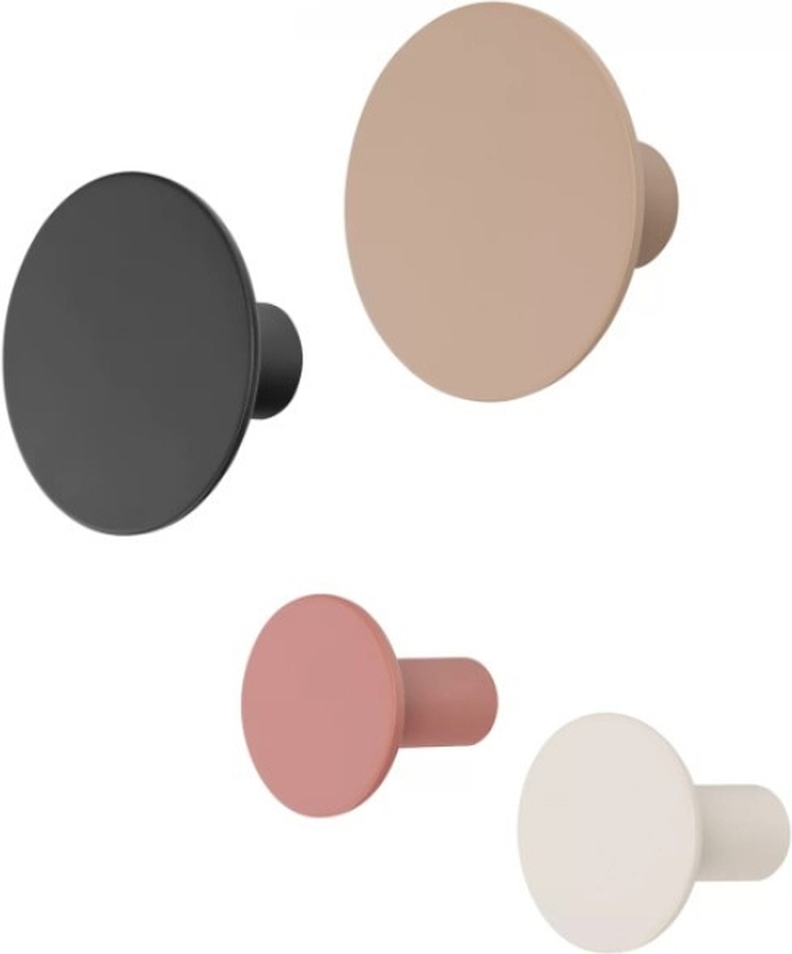 Ganchos de Pared Ponto, de colores, 4 unidades