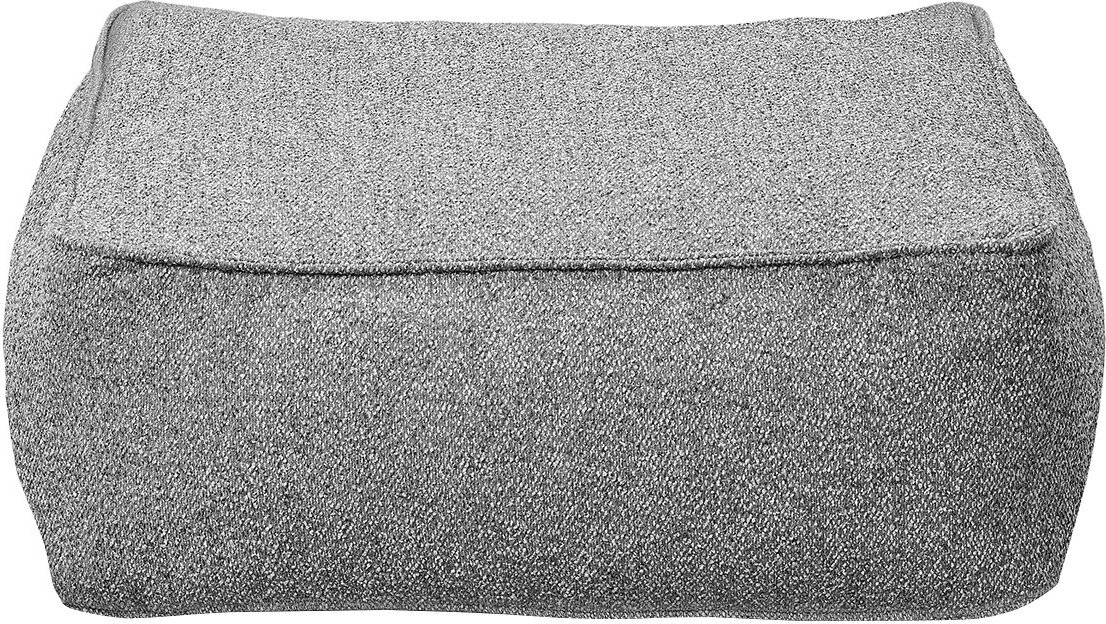 Grow Bouclé Garten-Pouf dunkelgrau