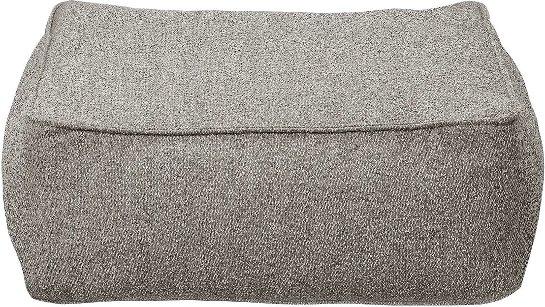 Grow Bouclé Garten-Pouf grau