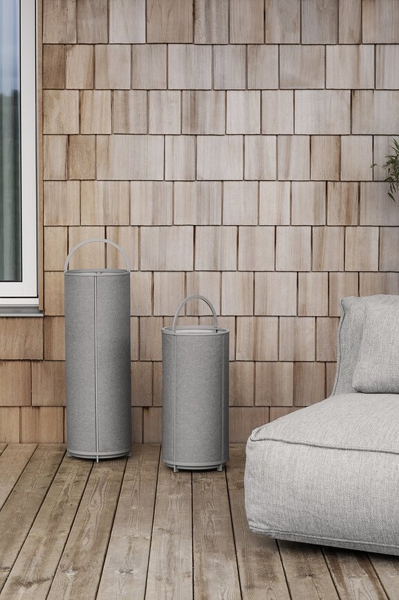 Grow Bouclé Μαξιλάρι Κήπου, 25 x 60 εκ., γκρι