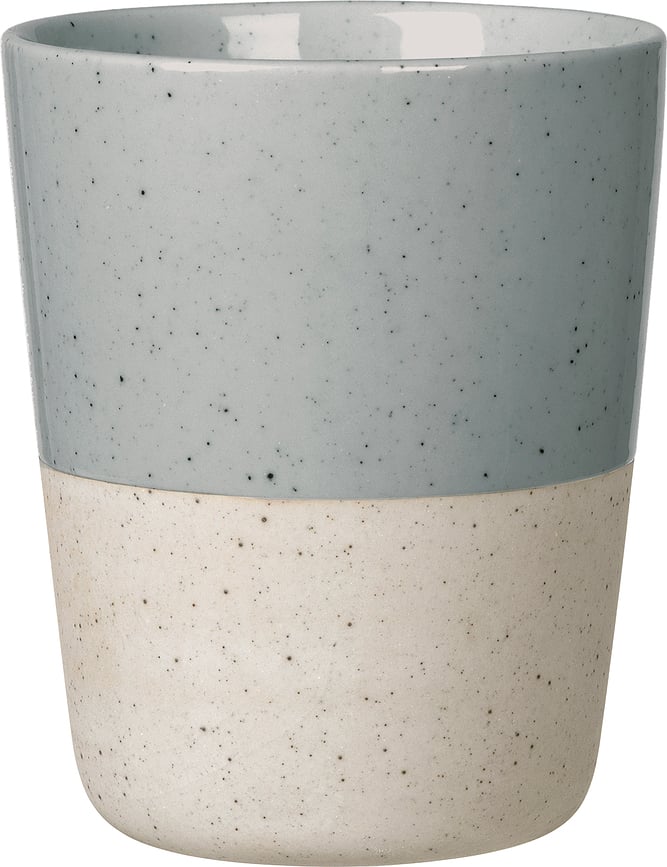 Hrnček Sablo bez ucha 250 ml, sivo-béžový