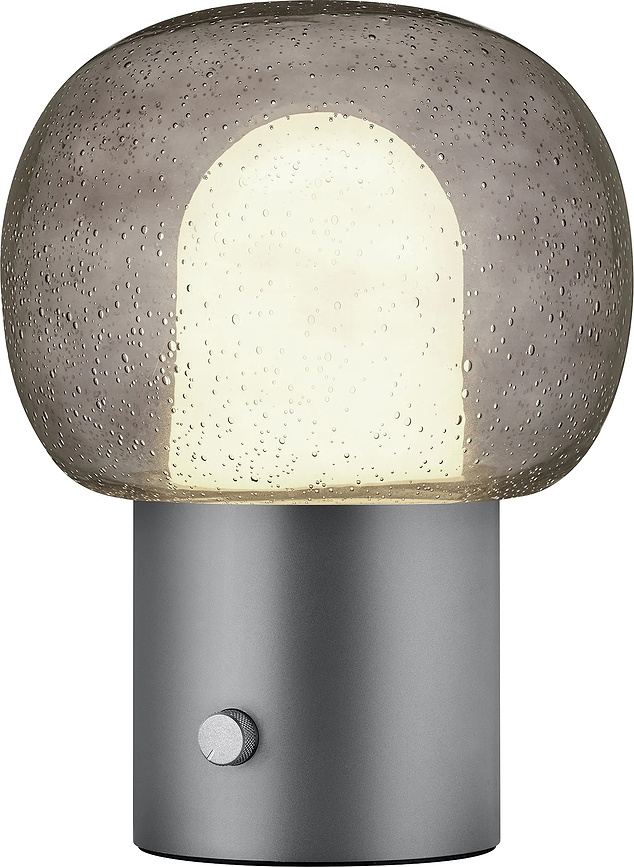 Iris Lampe de Table, acier mat
