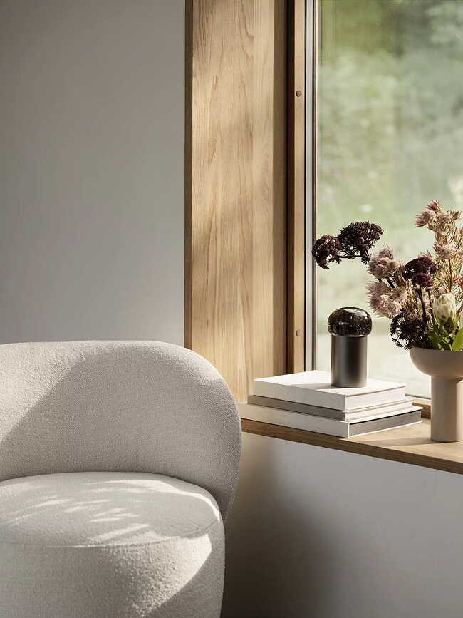 Iris Lampe sans fil, métallique