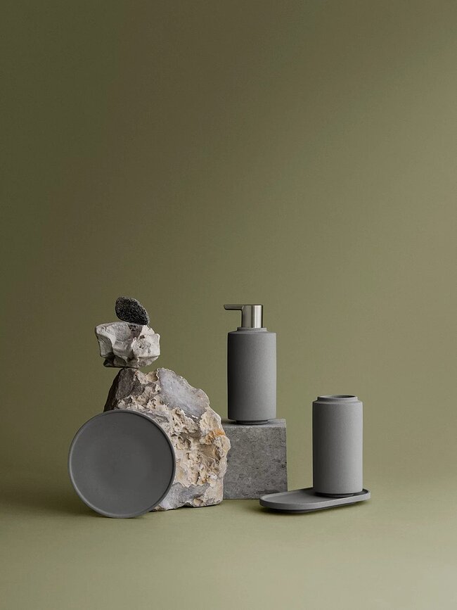 Jabonera Creto, gris paloma