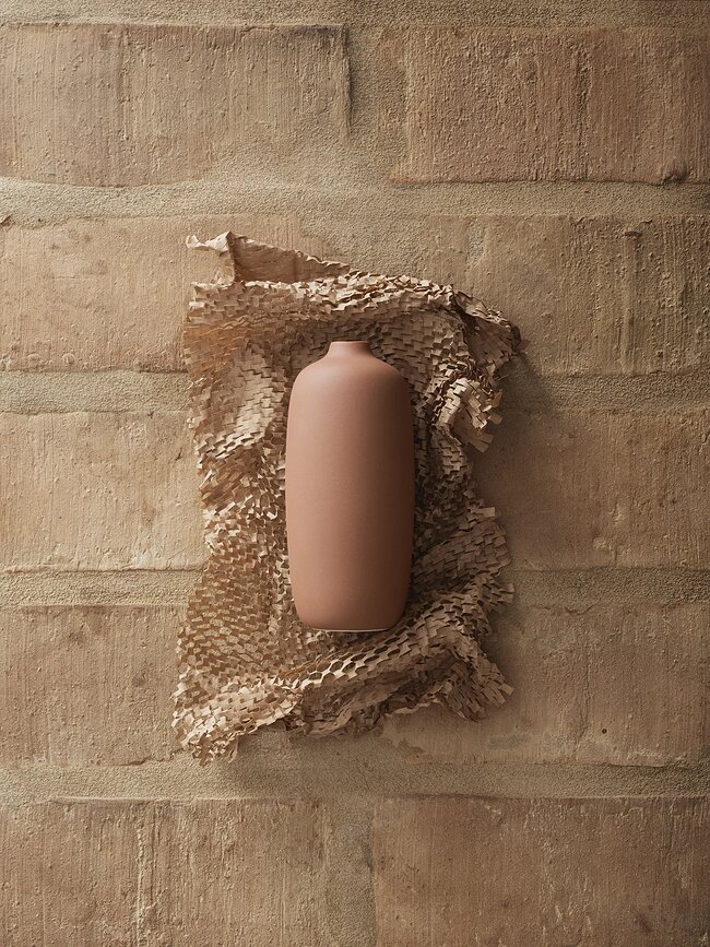 Jarrón Ceola, 18 cm, blanco