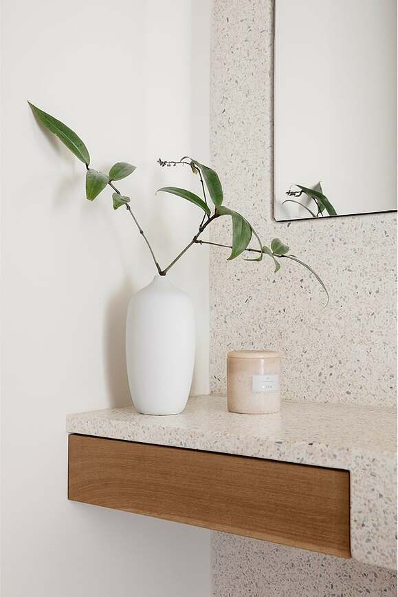 Jarrón Ceola 25 cm, blanco