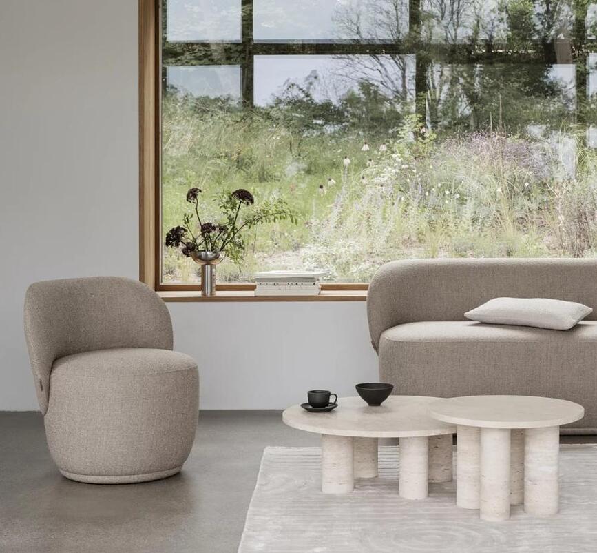 Jarrón de metal Miyabi, L, acabado quemado