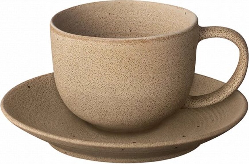 Juego de Tazas de café Kumi, 190 ml, con platillos, 2 unidades