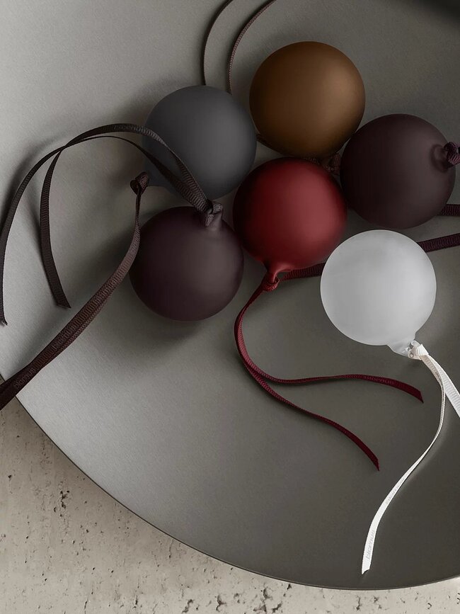 Juhla Boules de Noël, couleurs neutres, Lot de 6