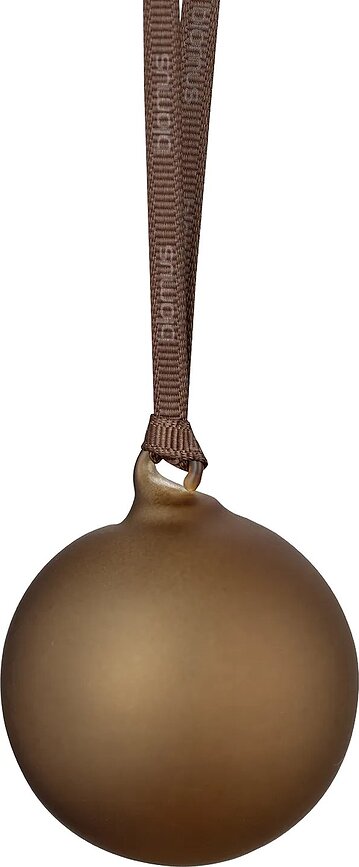 Juhla Boules de Noël, marron rustique, Lot de 4