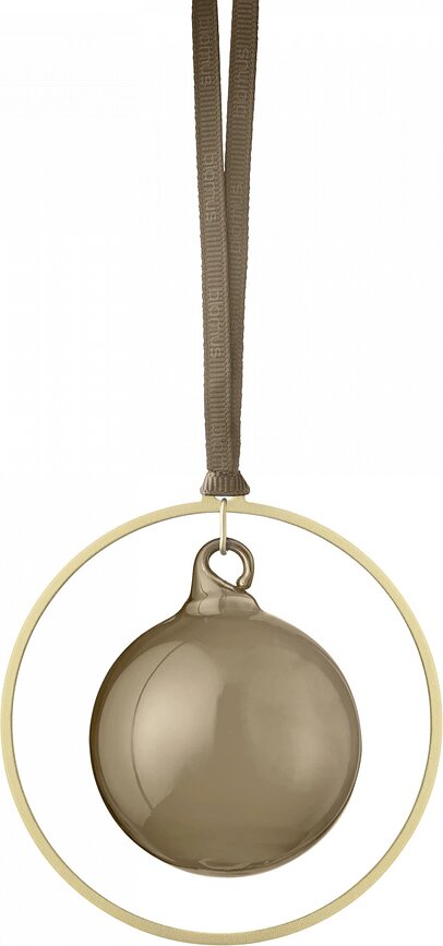 Kitai Boules de Noël, couleur café, Lot de 4