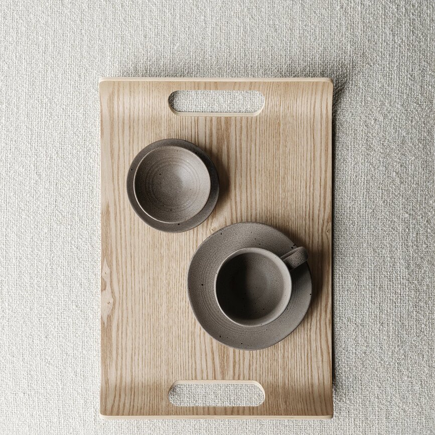 Kumi Assiette à apéritif 10 cm, couleur champignon