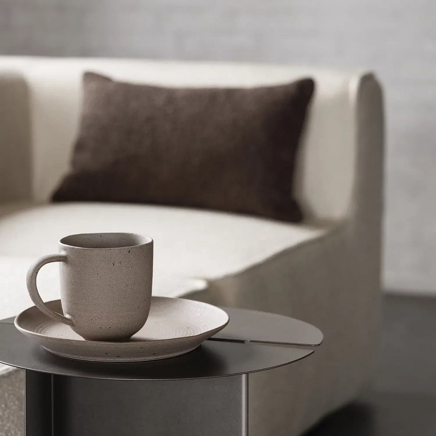 Kumi Desertni krožnik, 14 cm, espresso