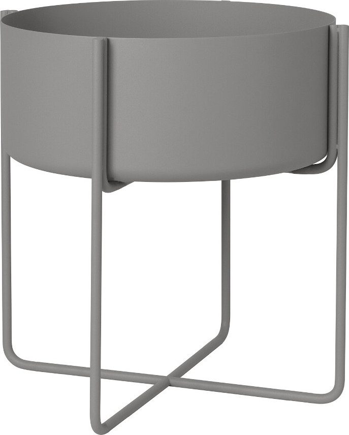 Kwietnik Kena 41 cm steel gray
