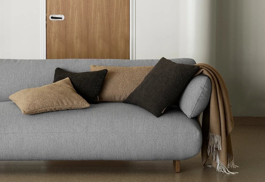 Manta Finho, 130 x 200 cm, verde oliva oscuro