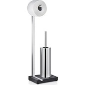 Menoto Toilet paper stand and long-handled toilet brush matte