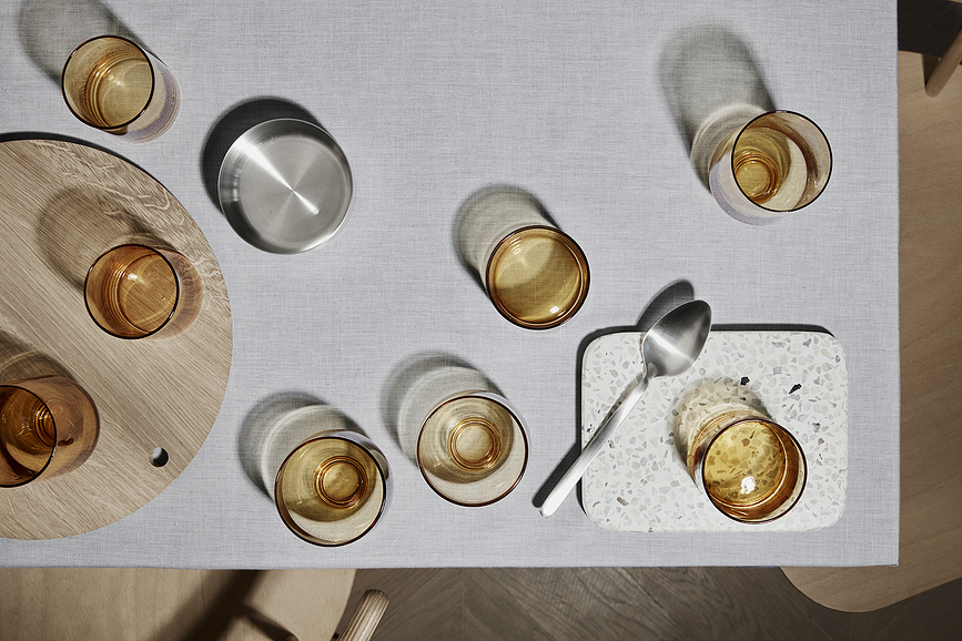 Mera Verres 20 cl, fumés, Lot de 2