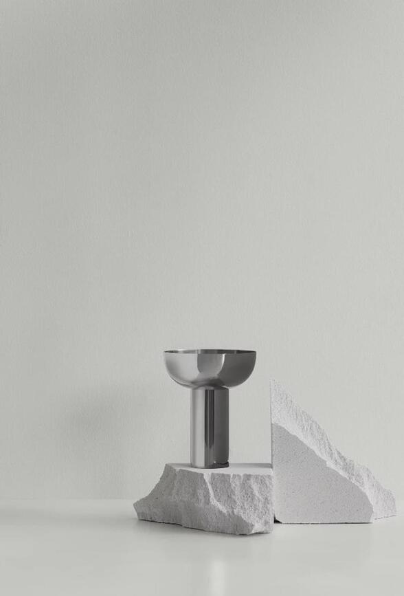 Miyabi Βάζο L, μεταλλικό, εφέ καμένου