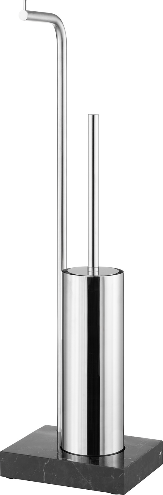 Modo WC-Bürste mit Papierhalter 67 cm polierter Stahl