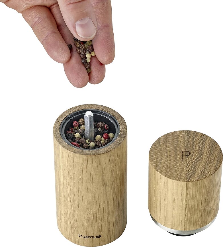 Molinillo de Sal y Pimienta de roble Pepe, 2 unidades