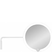Oglindă cosmetică mică Modo albă LED cu montare pe perete