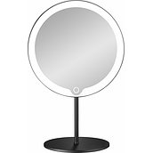 Oglindă cosmetică mică Modo neagră LED
