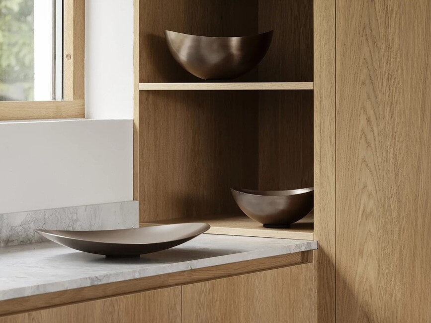 Ondea Coupe Décorative plate, S, métal bruni