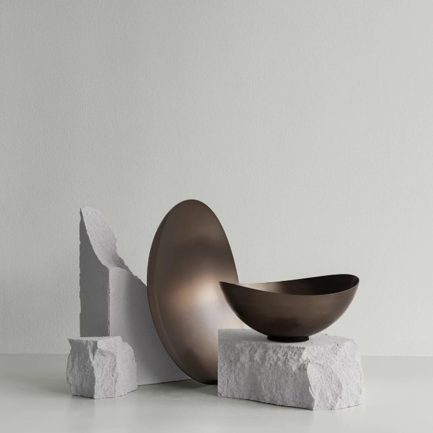 Ondea Coupe Décorative plate, S, métal bruni