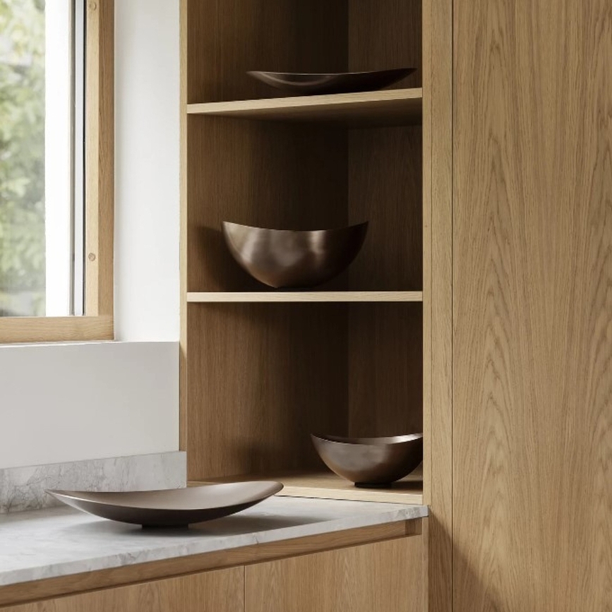 Ondea Dekorativna skleda, ploska, M, burned metal