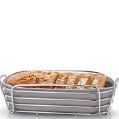 Oval Bread basket grey-brown insert