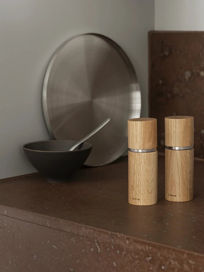 Pepe Μύλος για αλάτι και πιπέρι, δρυς, 2 τμχ