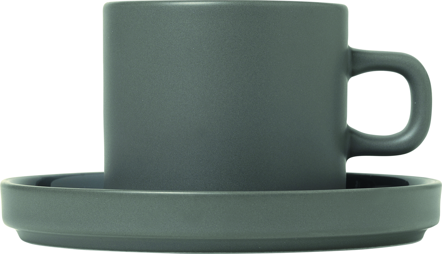 Pilar Becher 200 ml pewter mit Untersetzer 2 St.