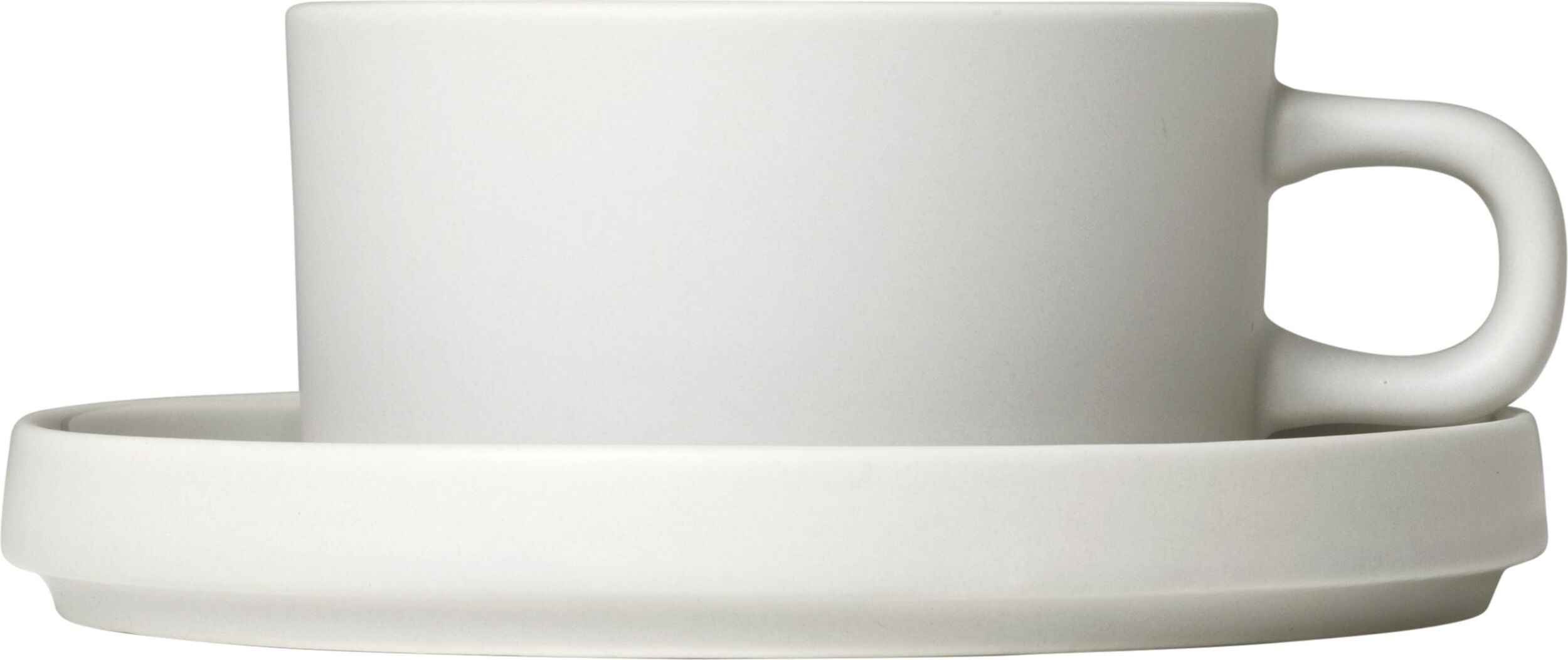 Pilar Tasse 170 ml moonbeam mit Untersetzer 2 St.