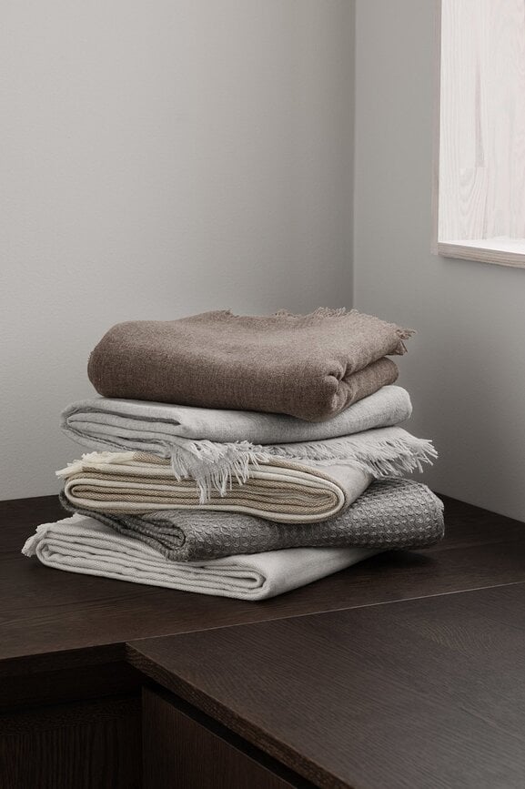 Merino Plaid 130 x 200 cm, taupe