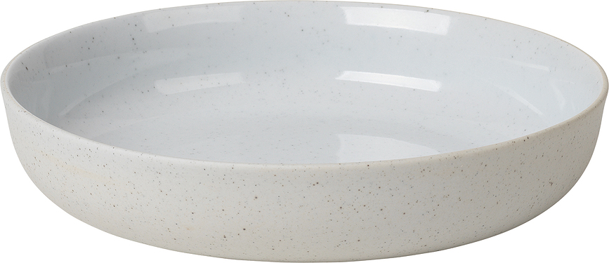 Plato Hondo Sablo, 18 cm, blanco