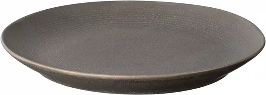 Plato Llano Kumi, 26 cm, color espresso