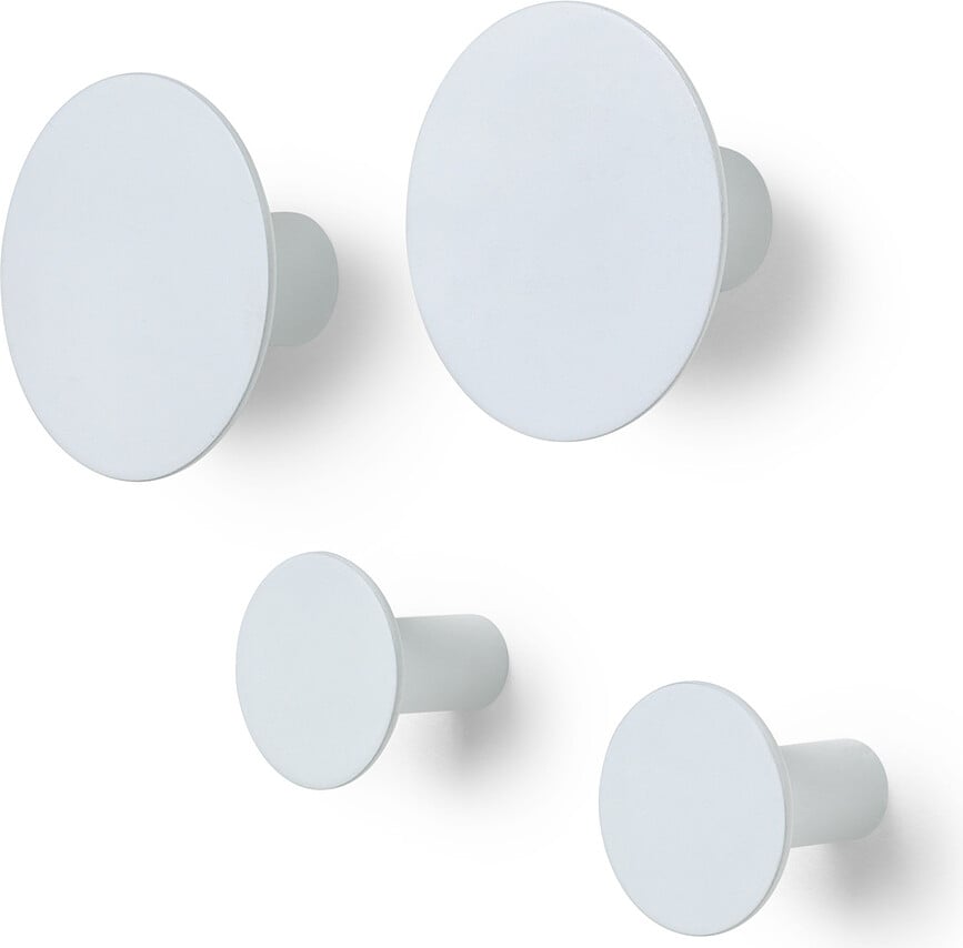 Ponto Crochets Muraux, Microchip, Lot de 4