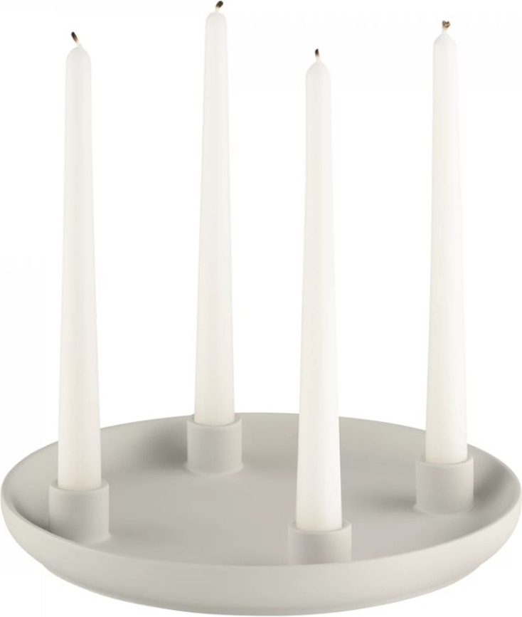Portacandele Vela per 4 candele classiche, ambra