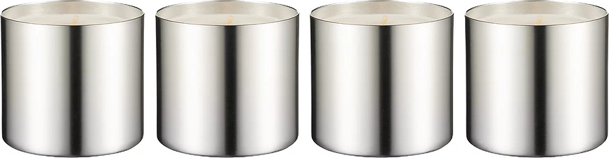 Recambios para Velas pequeños Frabli Cotton Island, travertino, 4 unidades