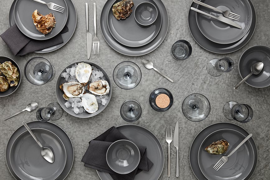 Ro Zdjela 21 cm golublje siva