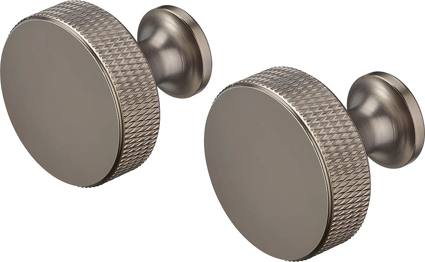 Rof Crochets muraux ronds, bronze métallique, Lot de 2